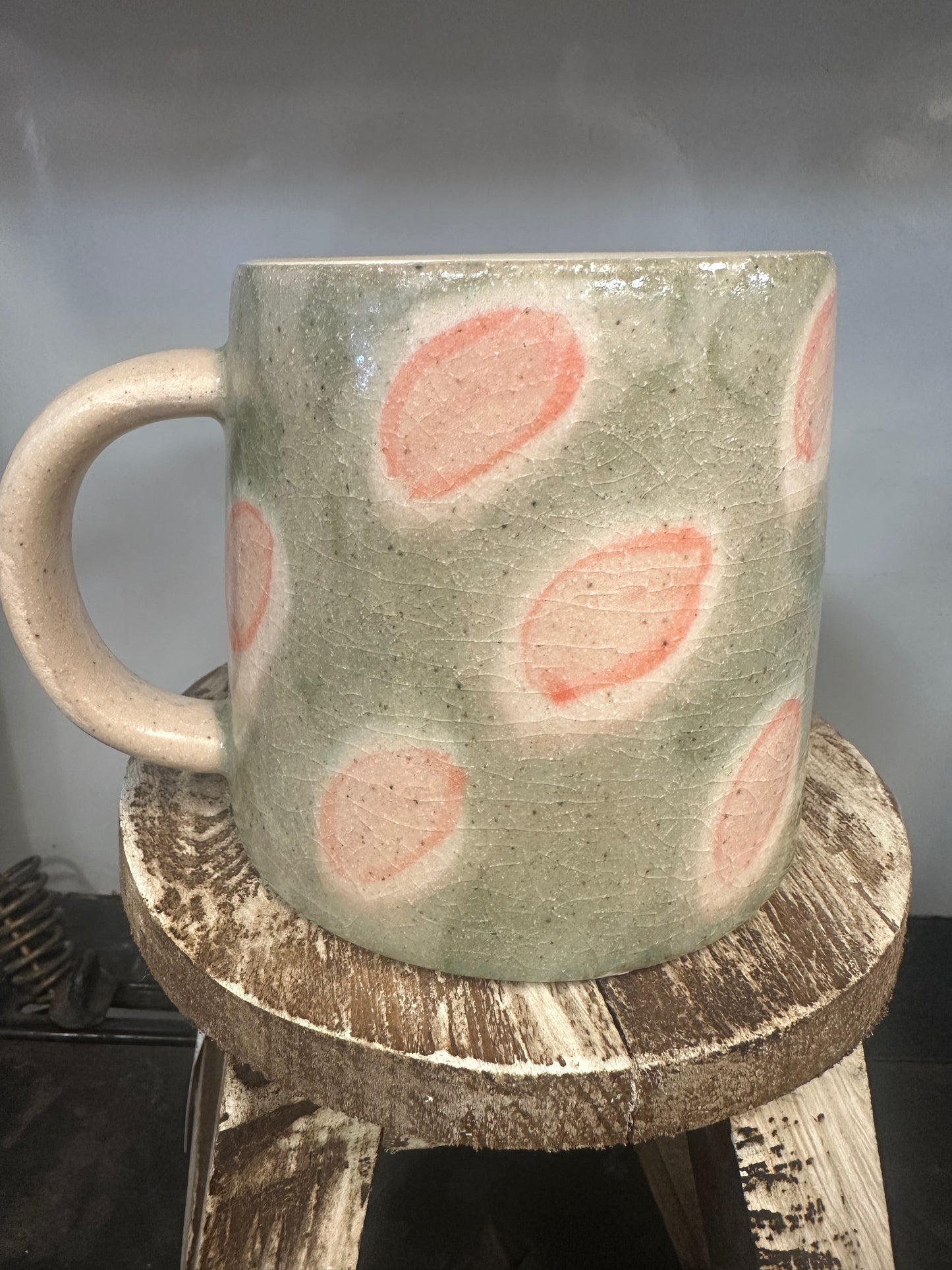 24 oz. Hand-Painted Terra-cotta Mug, 4 Styles