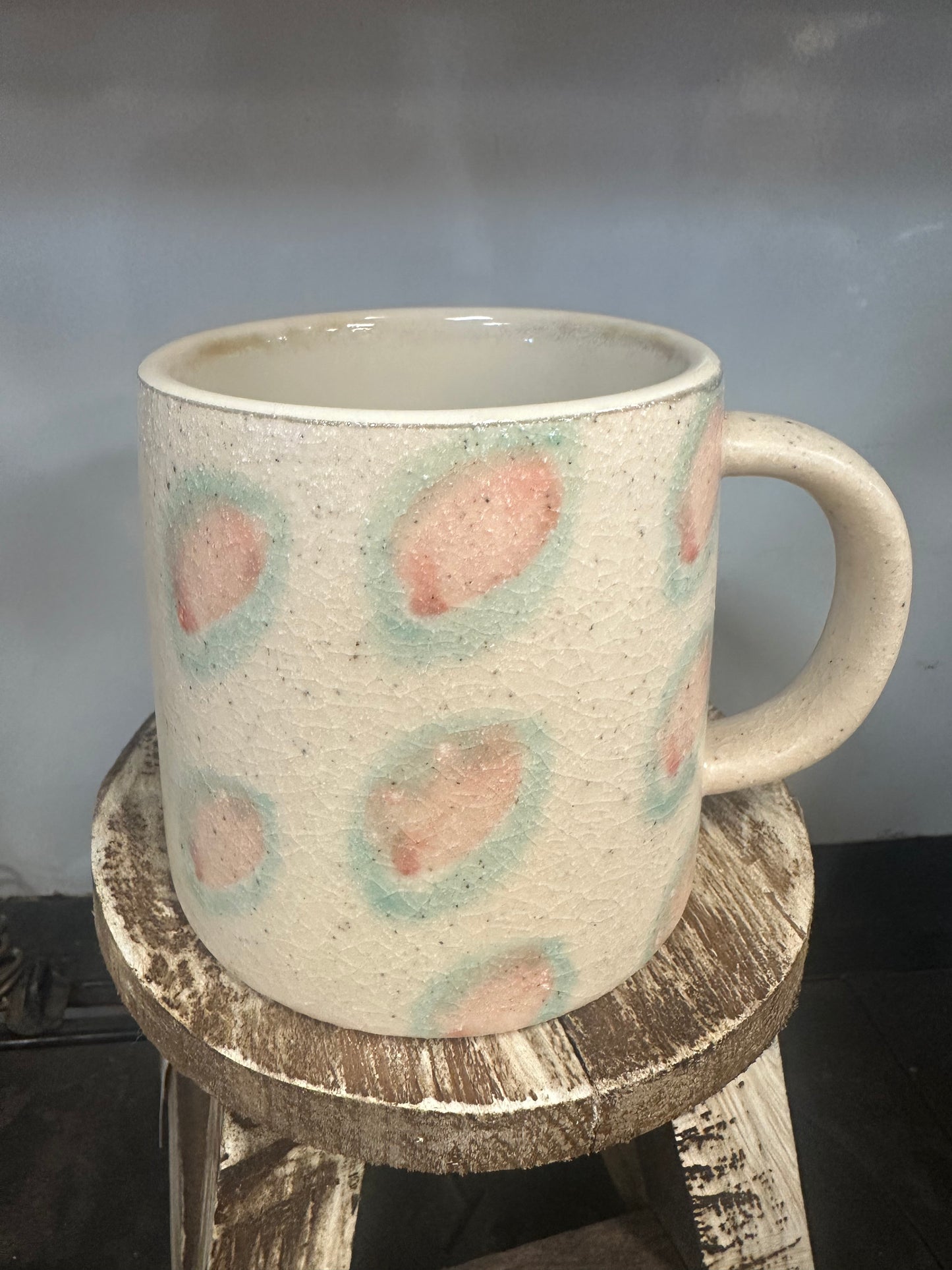 24 oz. Hand-Painted Terra-cotta Mug, 4 Styles