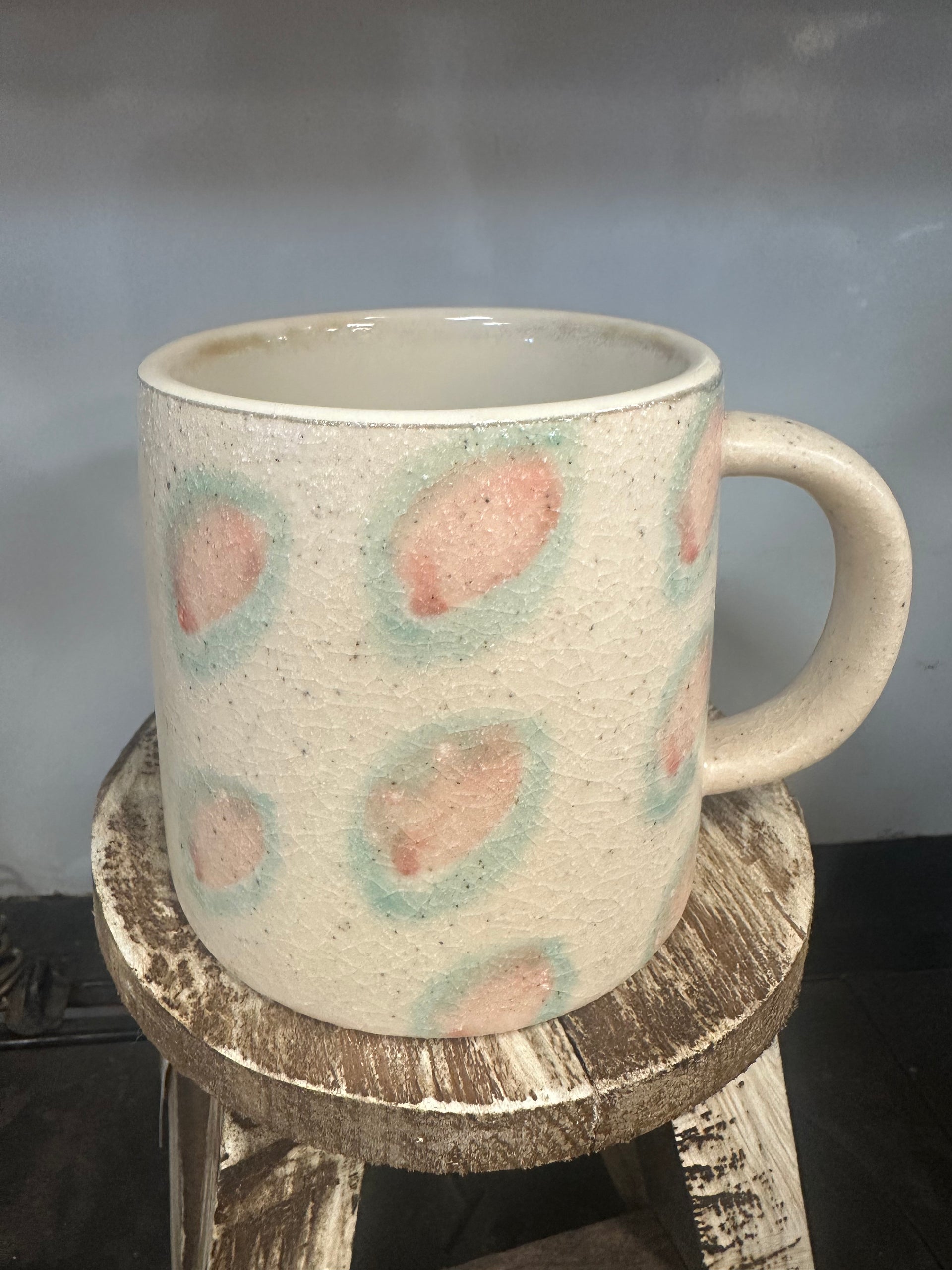24 oz. Hand-Painted Terra-cotta Mug, 4 Styles – Cahoots General Store
