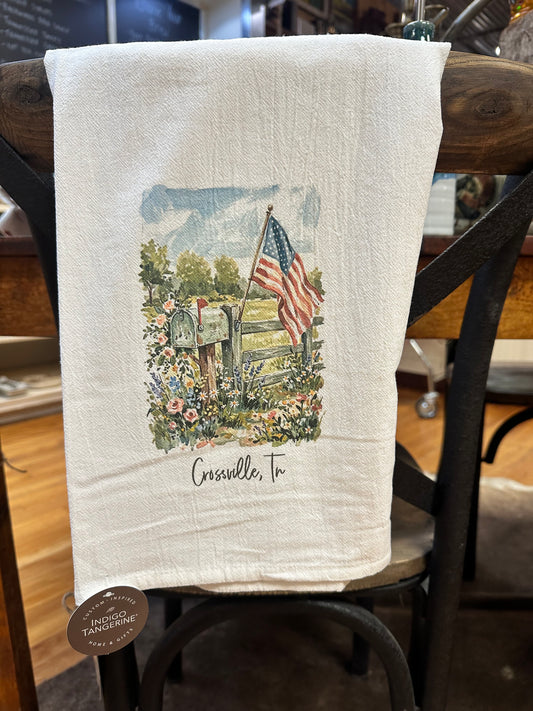 Mailbox Crossville Tea Towel