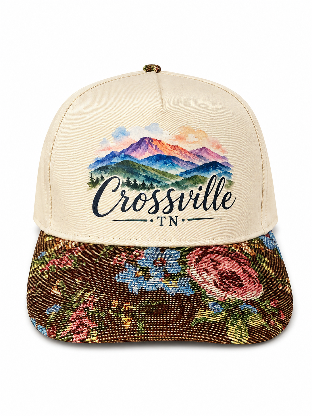 Custom Crossville Mountain Brown Tapastry Hat