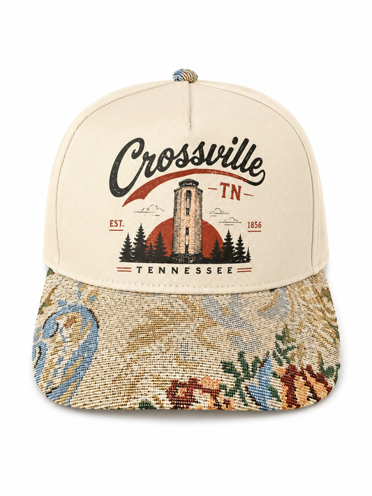 Custom Crossville Tower Cream Tapestry Hat