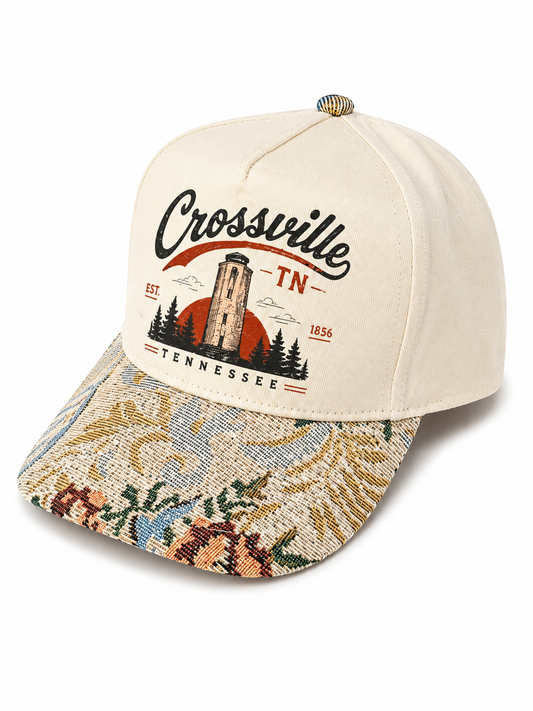 Custom Crossville Tower Cream Tapestry Hat