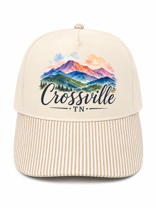 Custom Crossville Mountain Pinstripe Hat