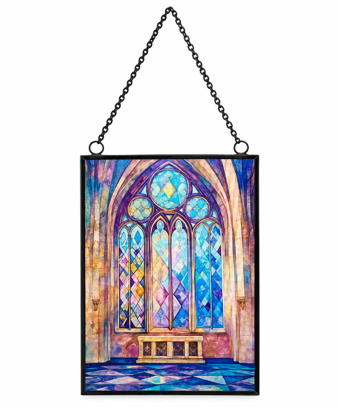6" Stained Glass Window Ornament