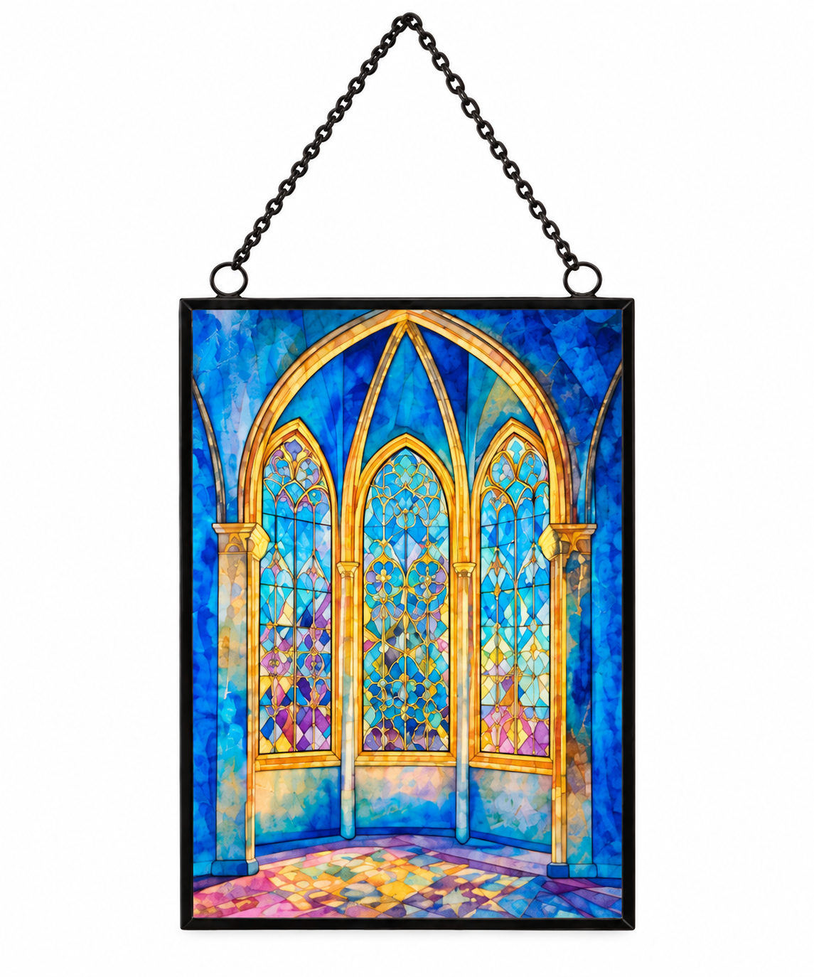 6" Stained Glass Window Ornament