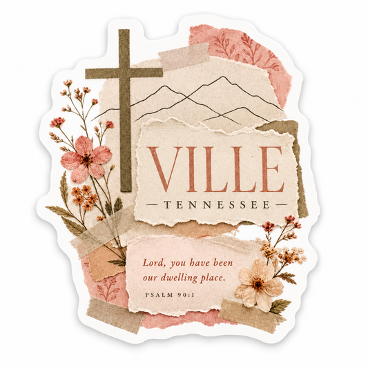 Cross Ville Sticker