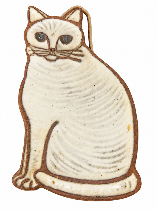 vintage cat trivet