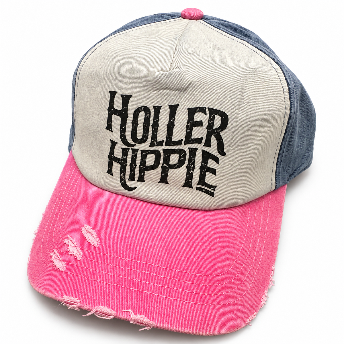 Pink holler hippie