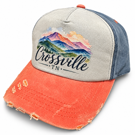 Orange Brim Crossville hat