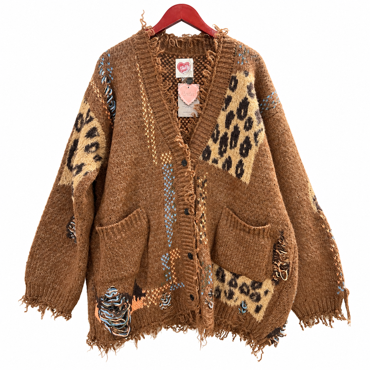 Rustic Soul Vintage Patchwork Knit Cardigan