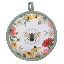 Floral Buzz Round Potholder