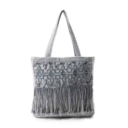 Smoky Mountain Fringe Tote Bag