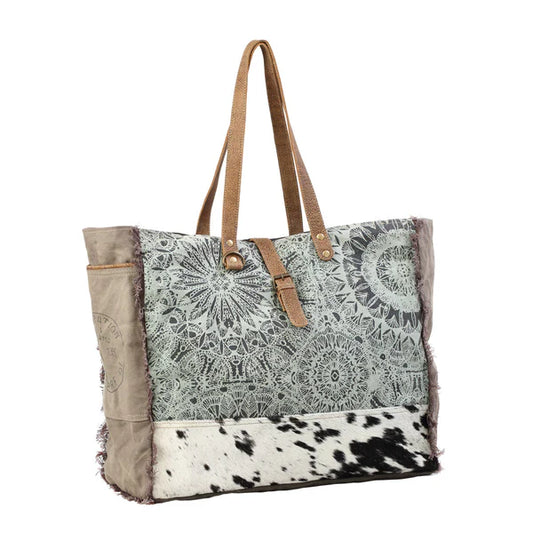 Green Floral Print Weekender Bag $23.00