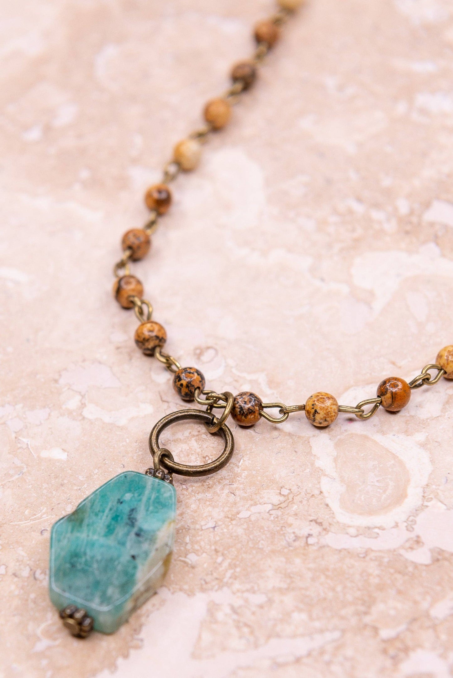 Courtney Necklace in Jasper