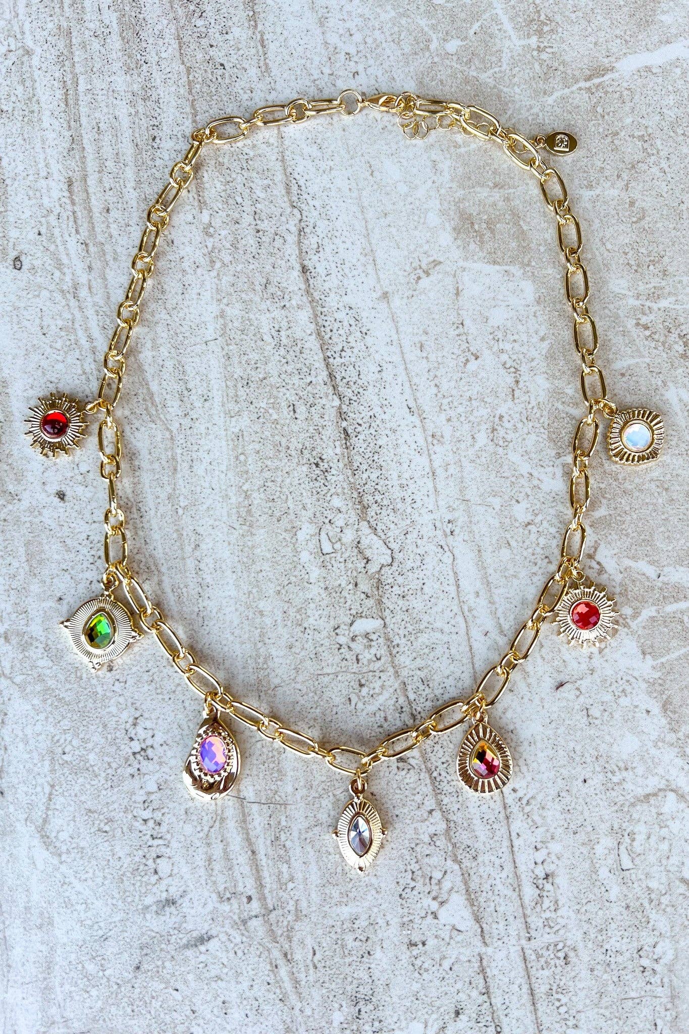 Jewel Charm Necklace