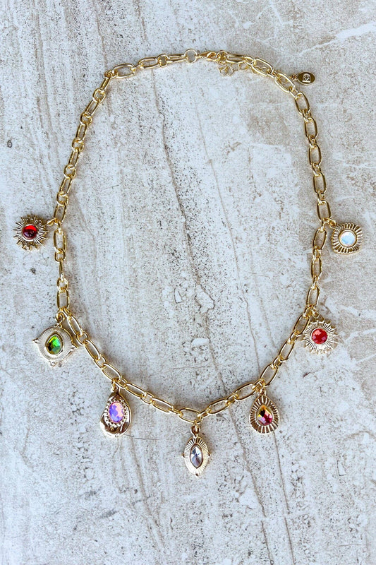 Jewel Charm Necklace
