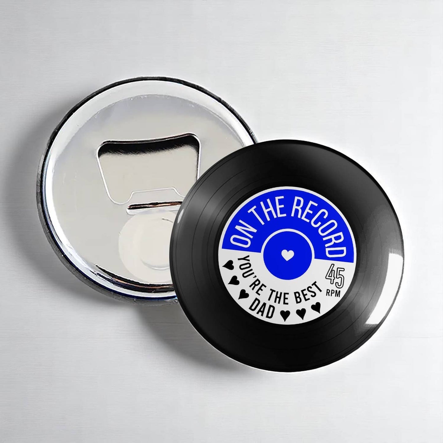 Tap and Play | Scannable Vinyl Record Magnets: Spinning Faith and Love / Magnet