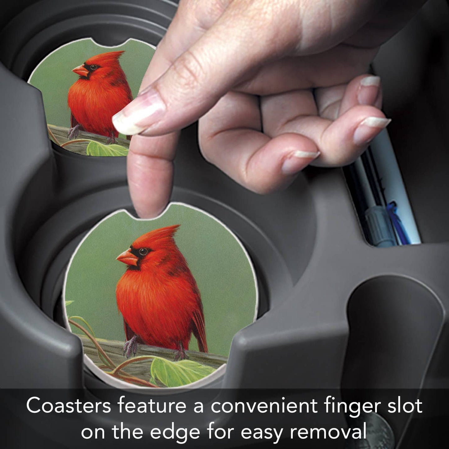 Railbirds Absorbent Stone Car Coaster-