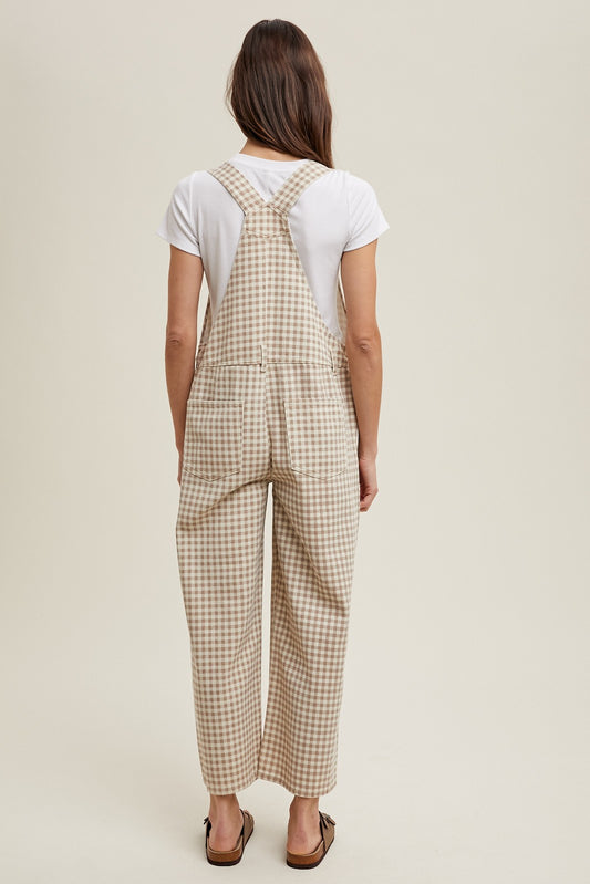 Gingham Overalls