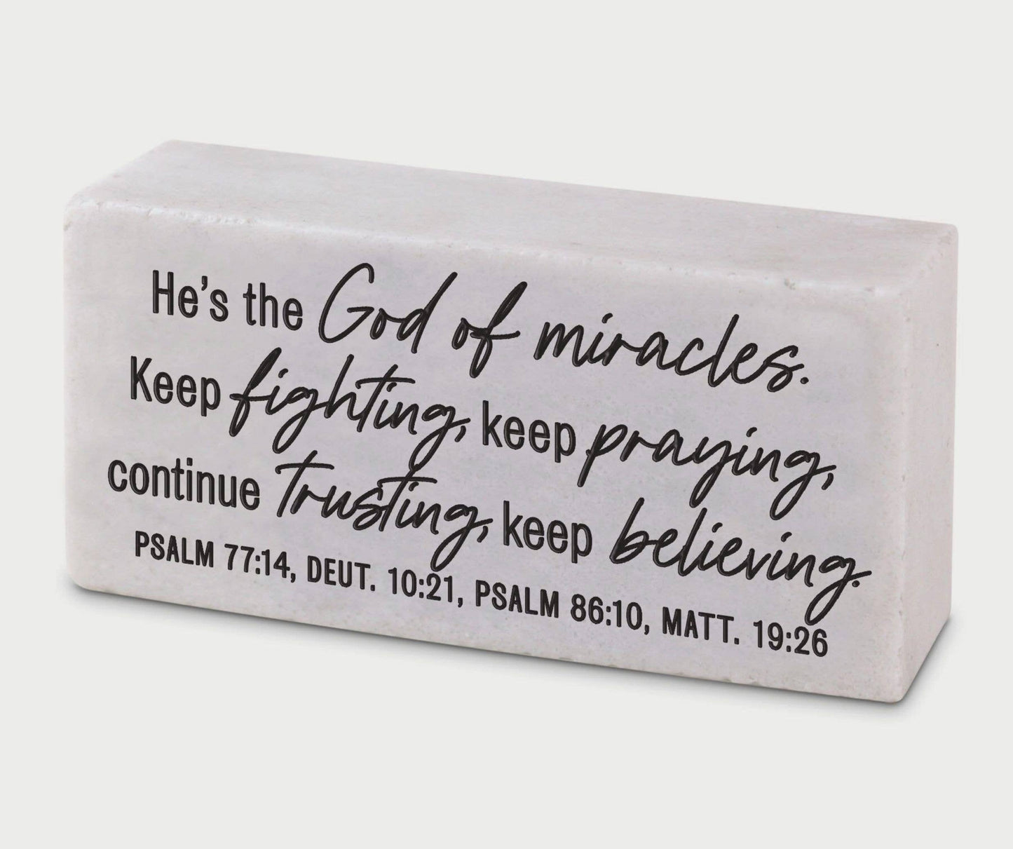 LCP Scripture Block He Is God Of Miracles