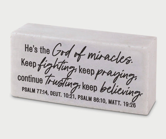 LCP Scripture Block He Is God Of Miracles