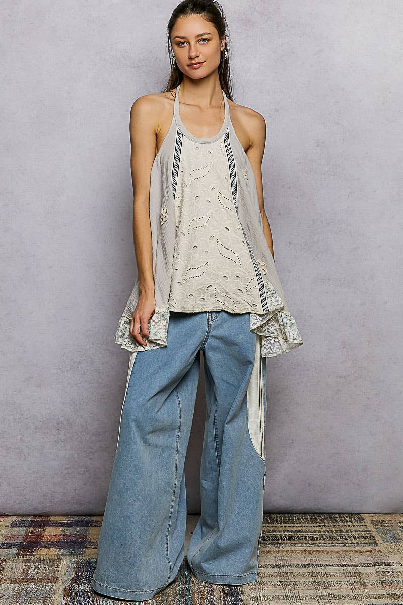 Crochet Halter Neck Top