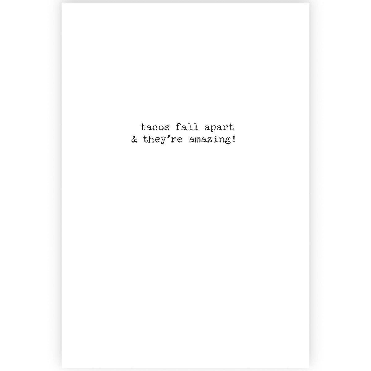 It's Okay To Fall Apart Greeting Card