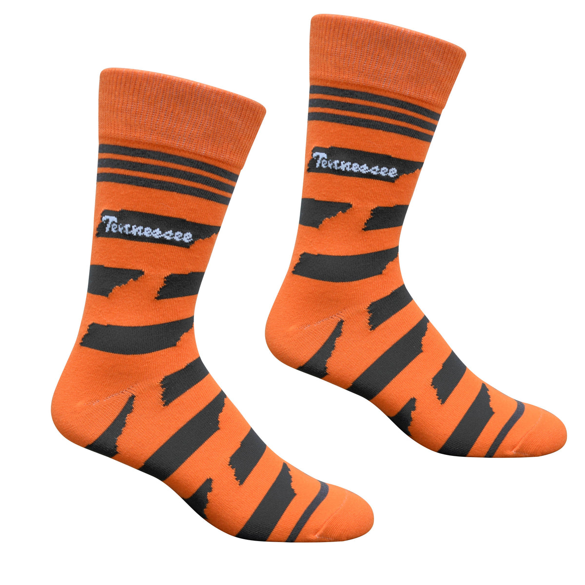 Tennessee Shapes in Orange and Gray - Men's Socks