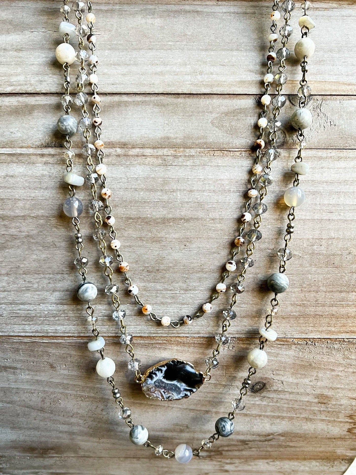 Florence Necklace Grey