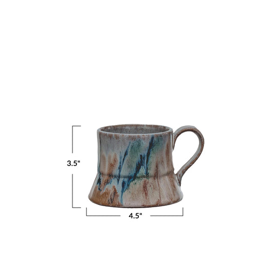 Wide Base Stoneware Mug