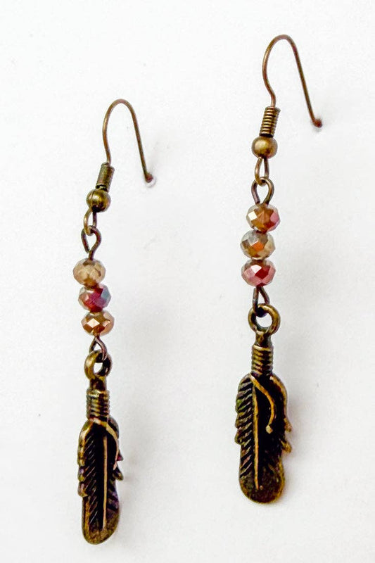 Braelyn Earrings: African Turquoise