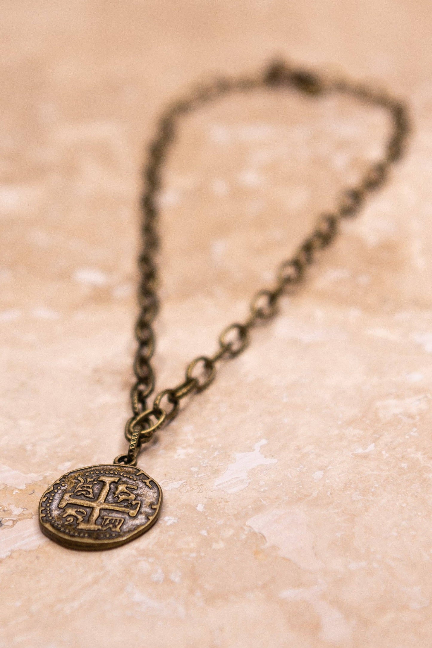 Jackie Necklace in Bronze