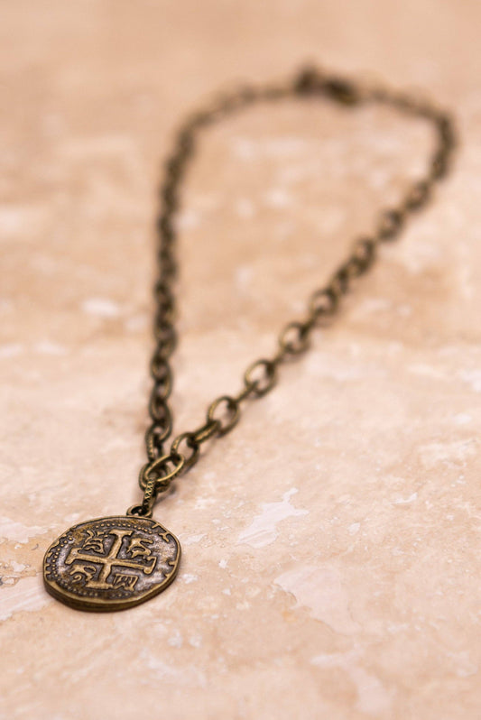 Jackie Necklace in Bronze