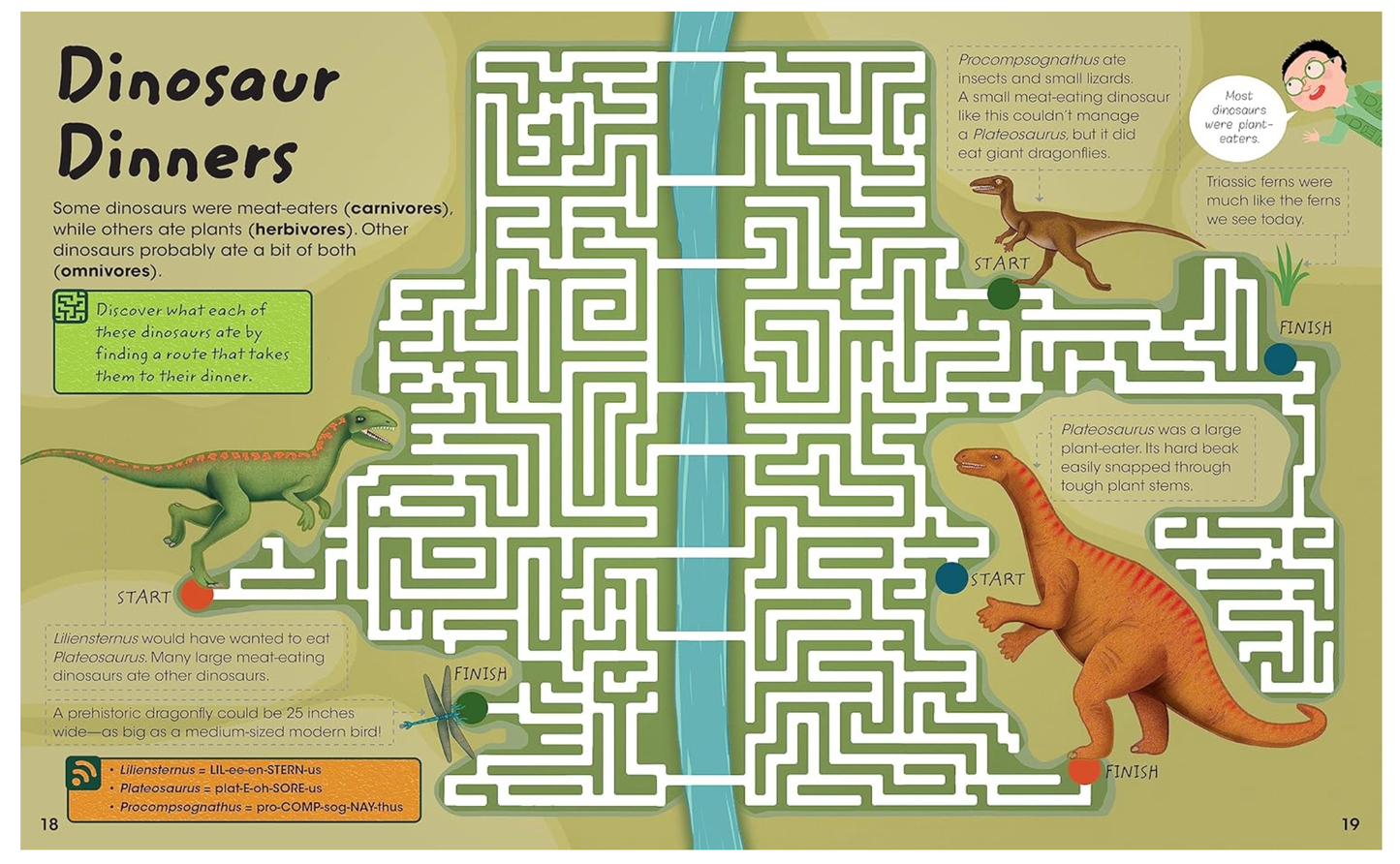 Dinosaur Facts and Activity Book with Stickers for Kids