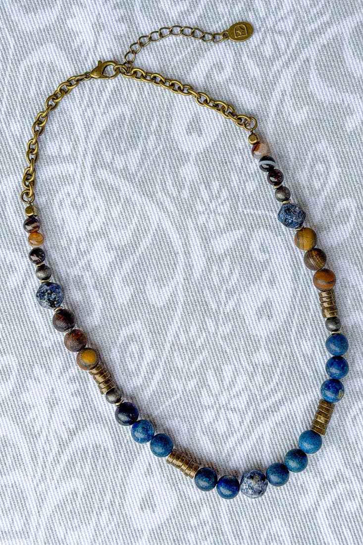 Necklace Addie- Blue