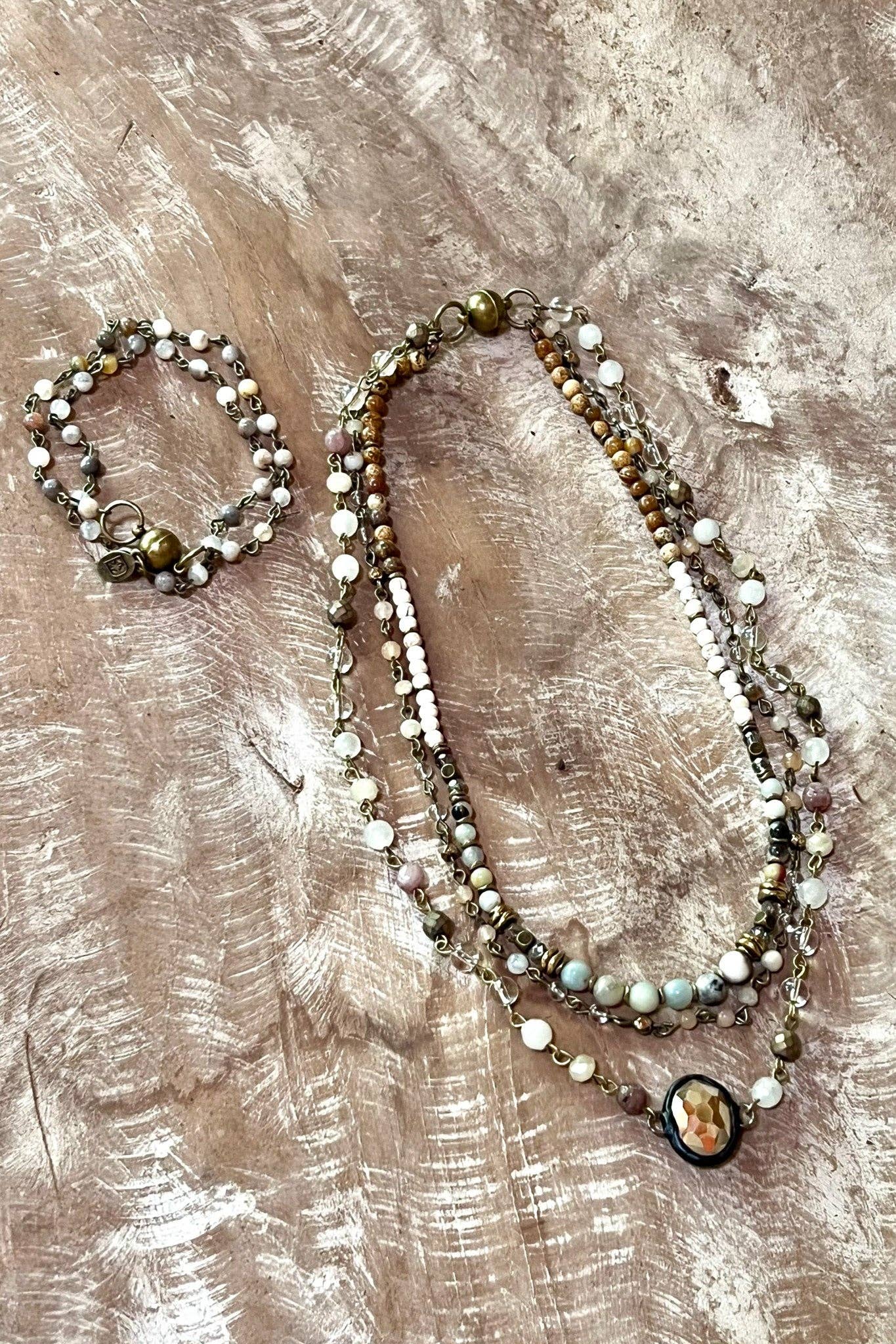 Justina Necklace: Imperial Jasper