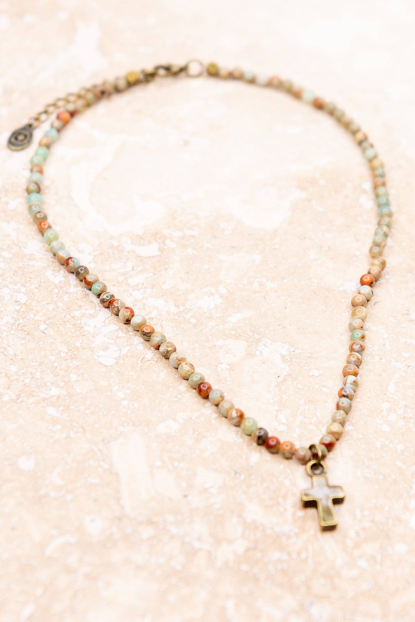 Kara Necklace in Imperial Jasper