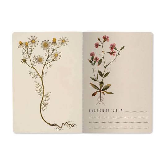 A5 Notebook - Violets and Greens
