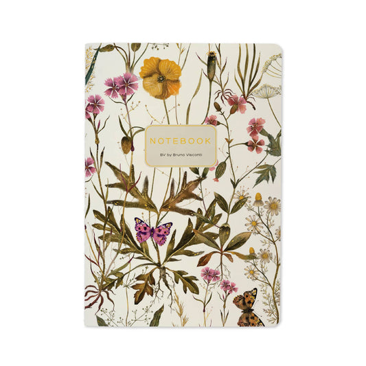 A5 Notebook - Violets and Greens