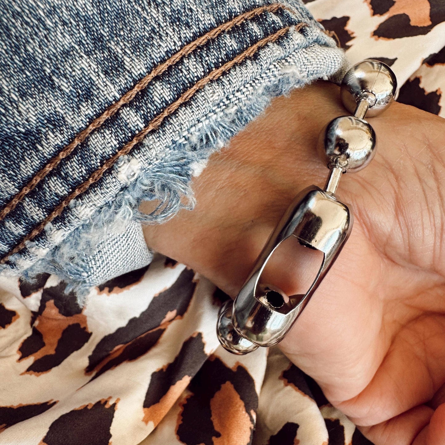 Hand Stamped JOY Bracelet: 7