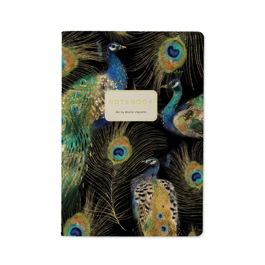 A5 Notebook -  Magic Peacocks
