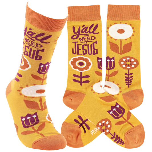 Y'all Need Jesus Socks