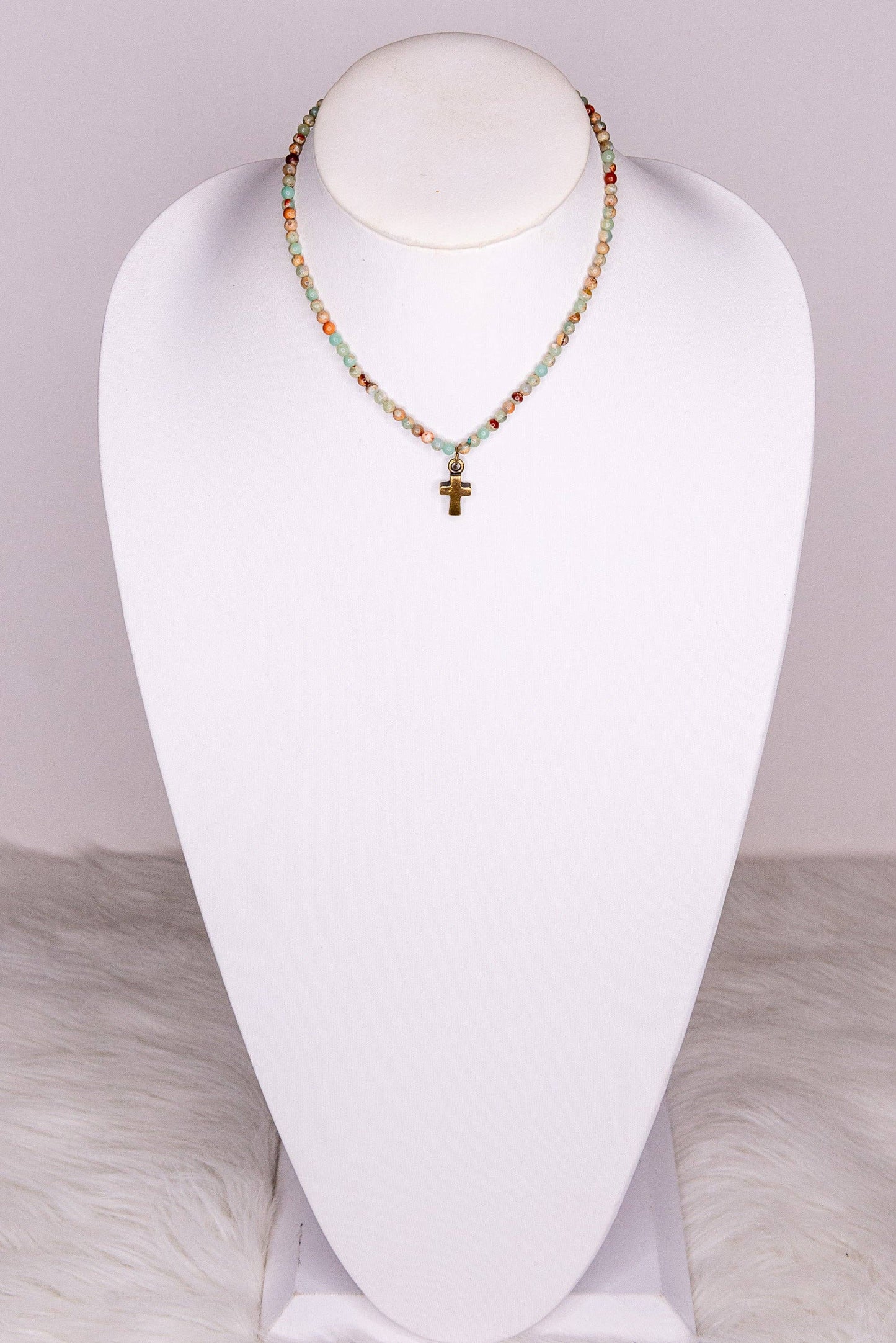 Kara Necklace in Imperial Jasper