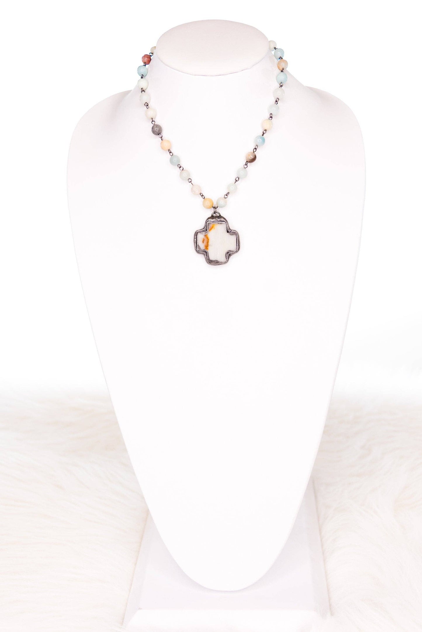 Theresa Necklace in Amazonite