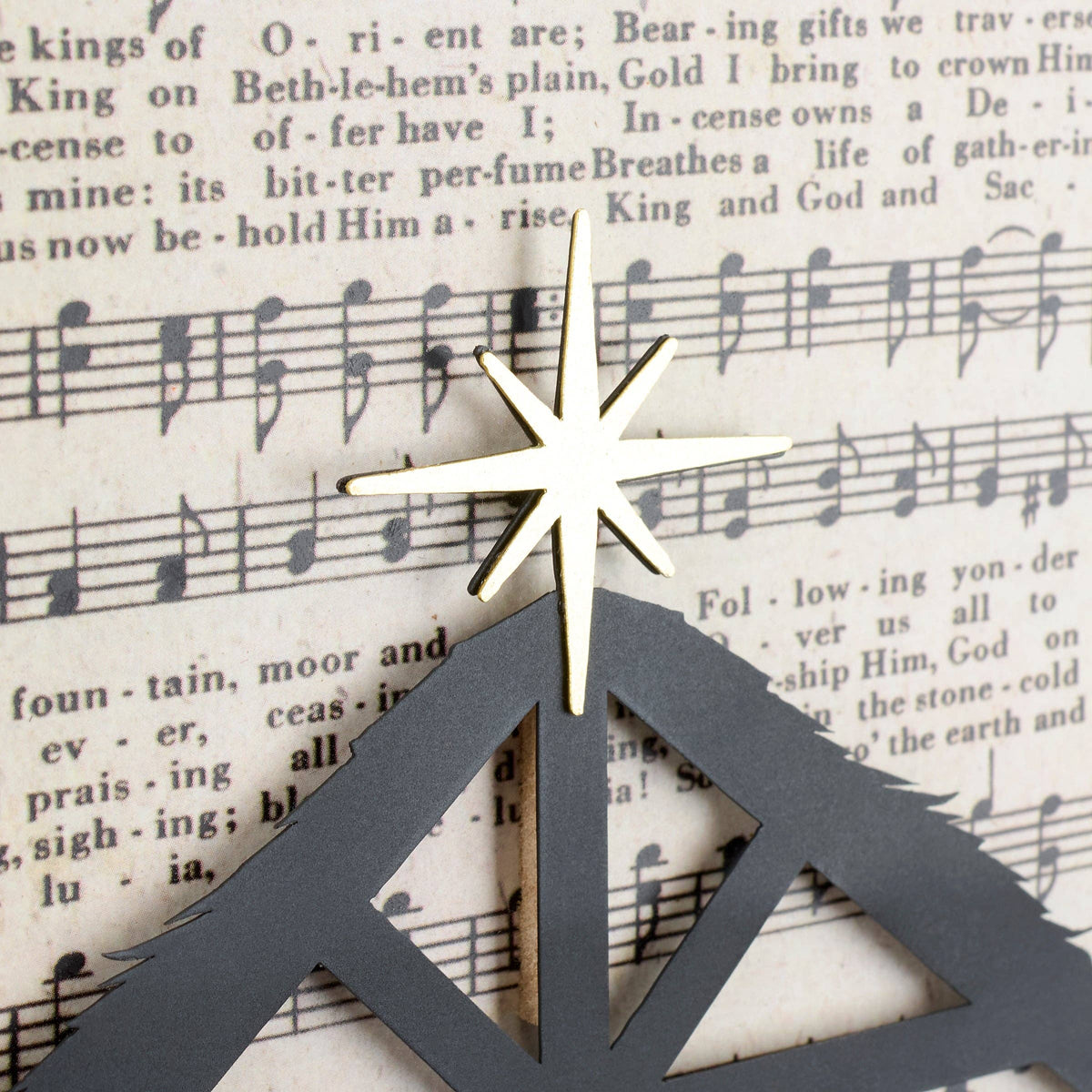We Three Kings Of Orient Are Inset Box Sign