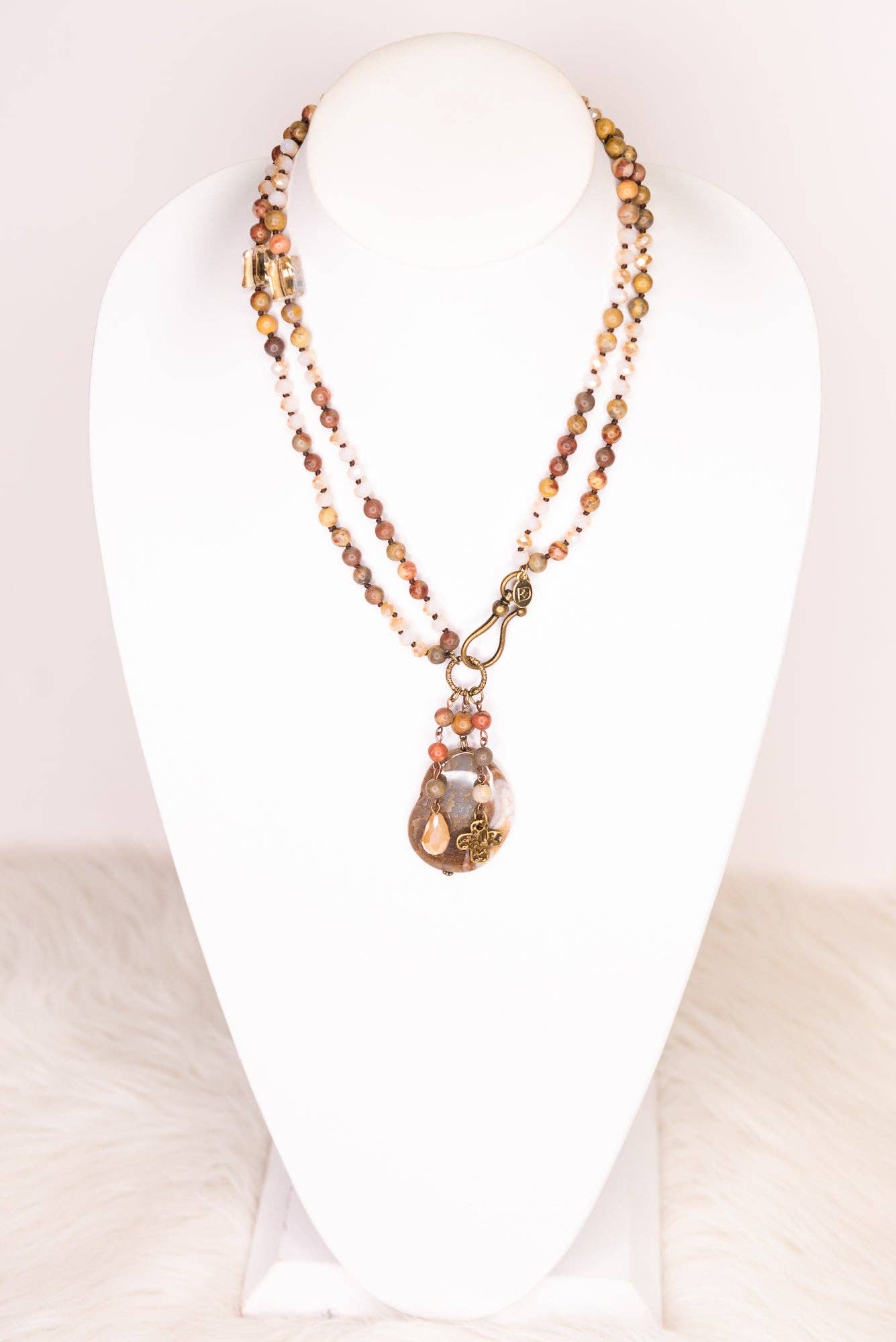 Gizelle Necklace in Jasper Mix