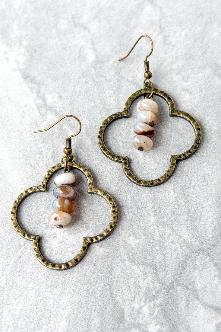 Shirley Earrings: Aqua
