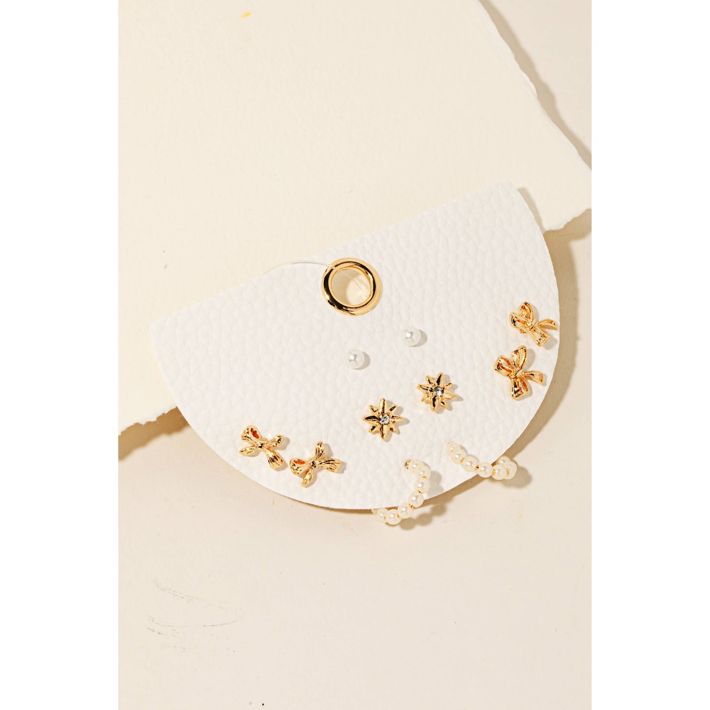 Mixed Stud And Hoop Earrings Set: GDCRM