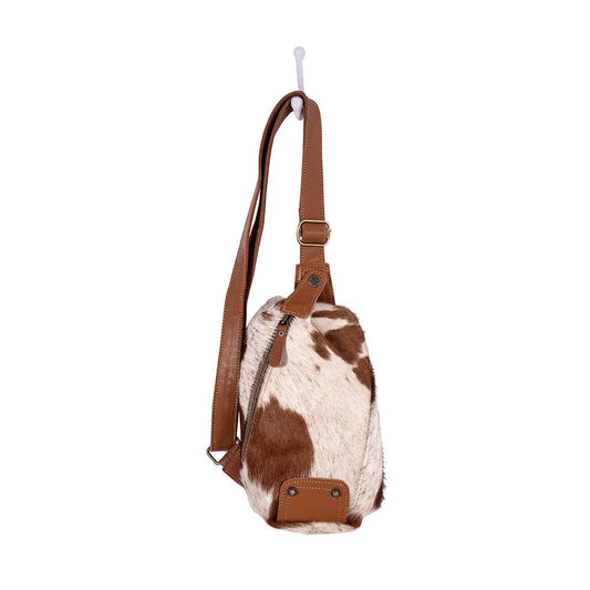 Robnette Ranch Fanny-Pack Bag In Caramel & White: Single